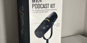 ?️ Shure MV7+ Podcast Kit – Neuf sous scellé + facture