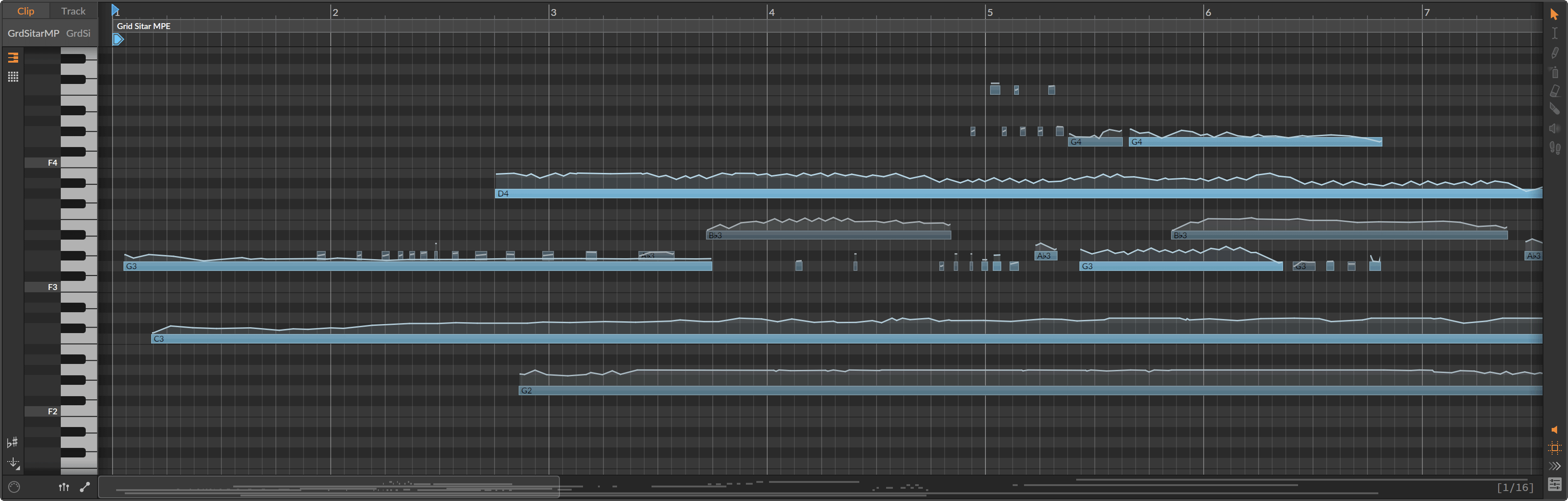 Bitwig-Studio-6 Piano-roll-pressure
