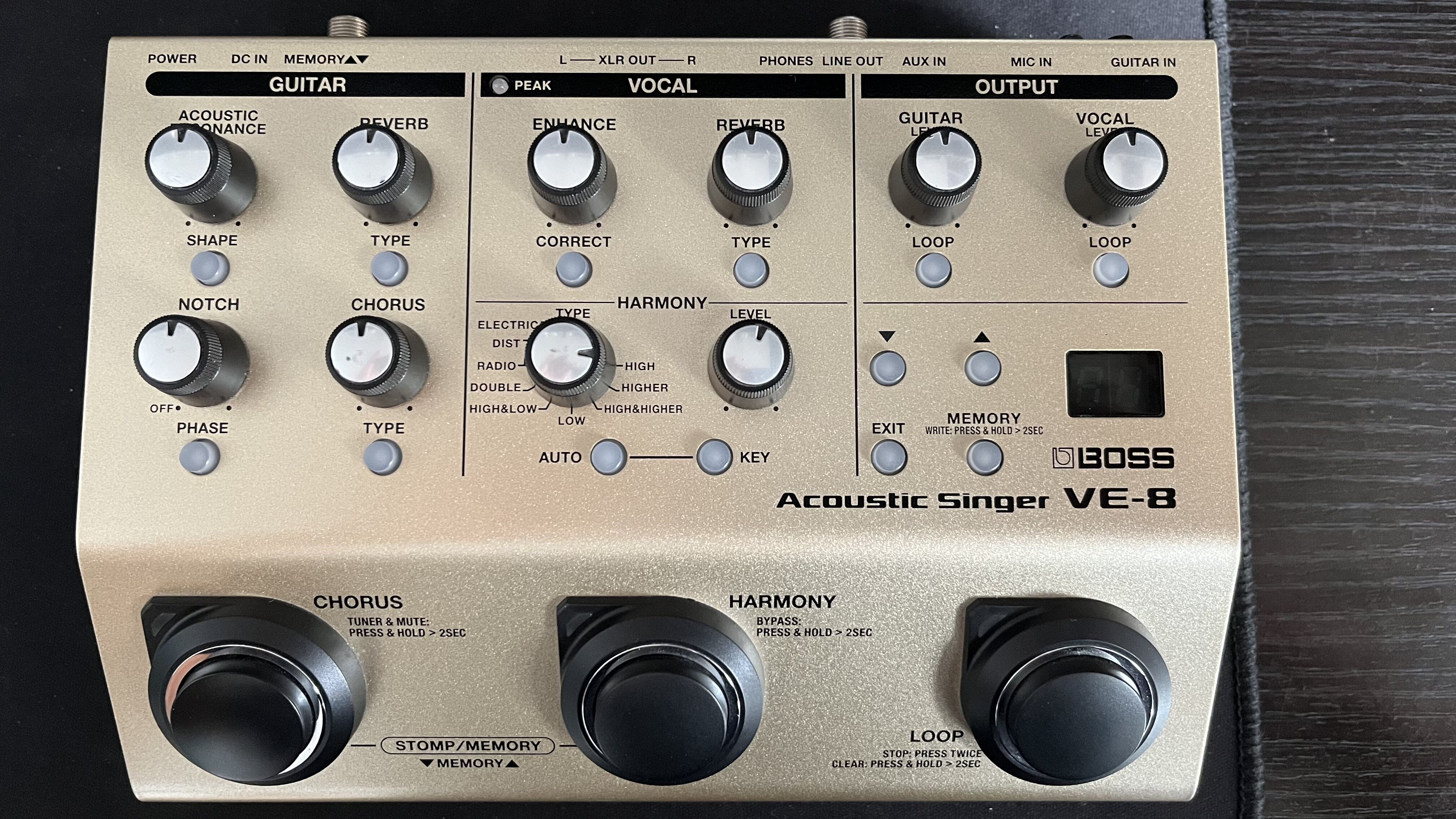 【新品・未開封】 BOSS VE-8 AcousticSinger Acoustic Singer VE-8 BOSS | Préampli et effets intégrés pour