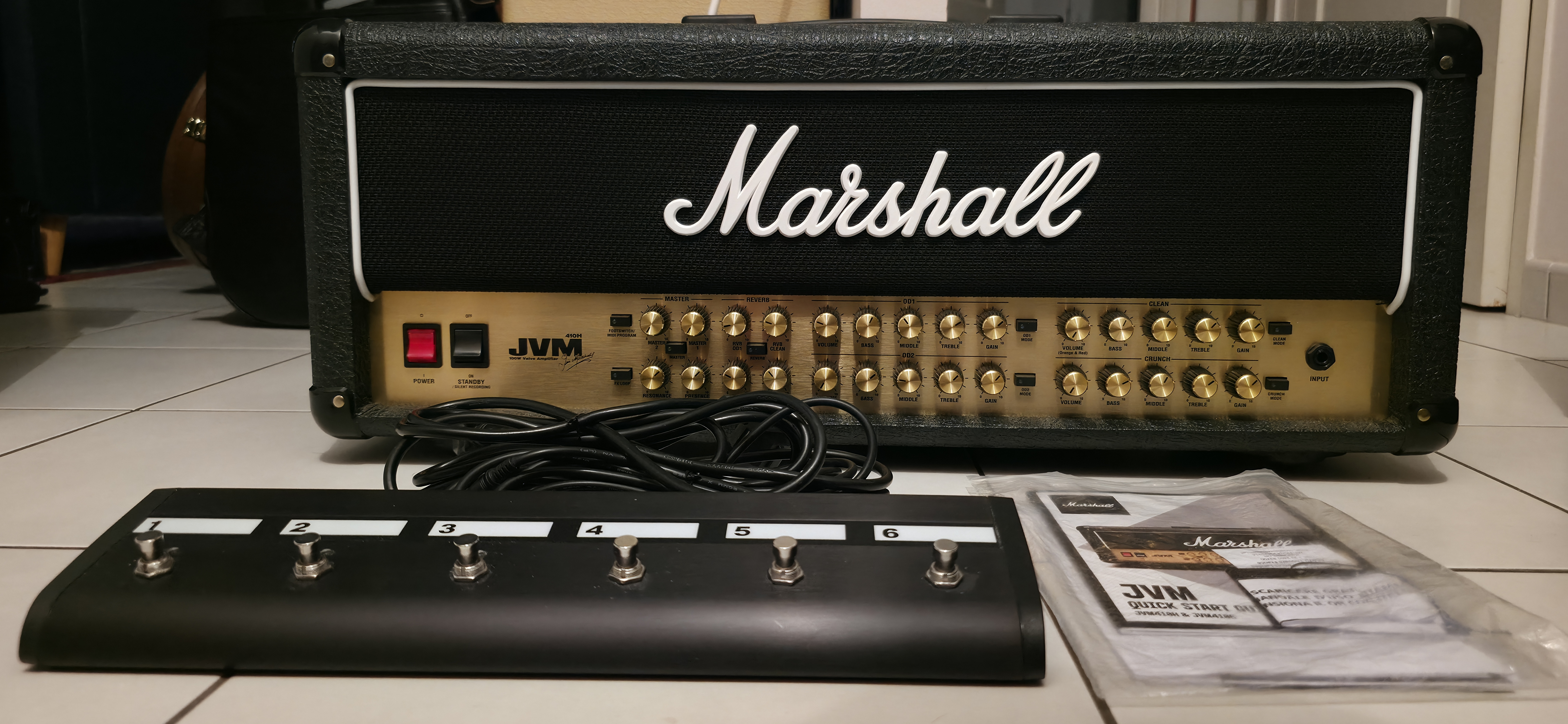 Tête d'ampli Marshall JVM410H 100W