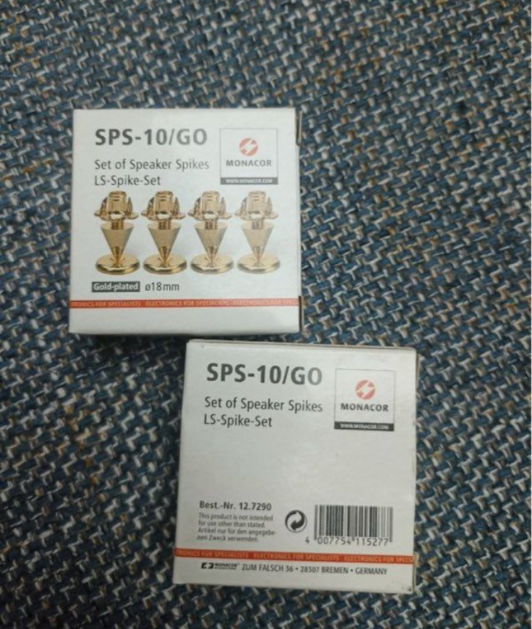 Pointes de découplage Monacor SPS-10/GO