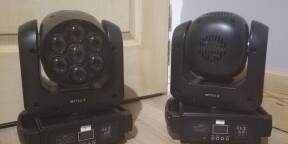 Vends 2x Lyre Wash AFX my712-z (7x12W + Zoom)