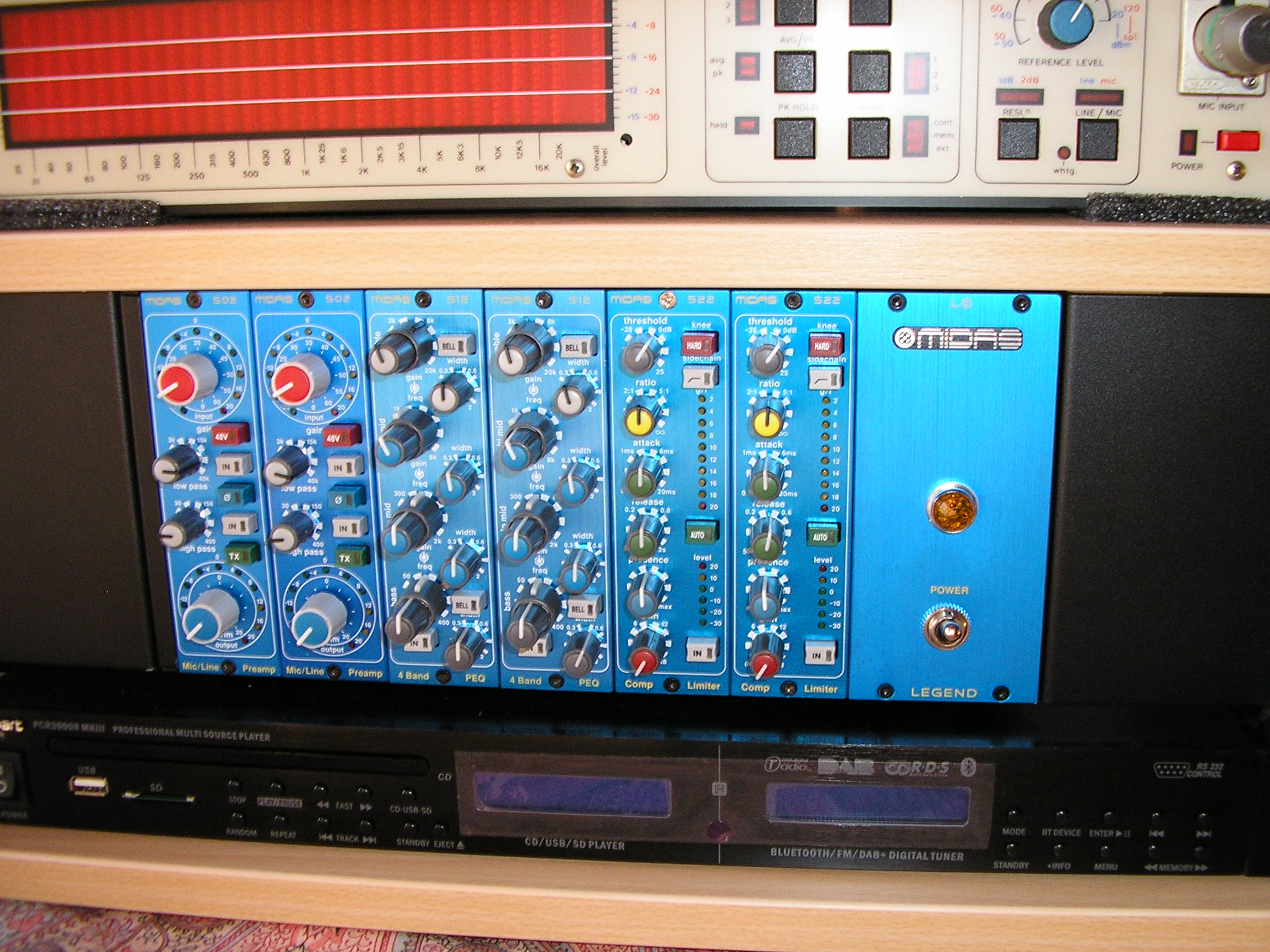 Vend un rack complet Midas L6 série 500