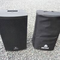 2 Enceintes DEVINE ONYX 8 équipée en HP FANE Sovereign 8-225