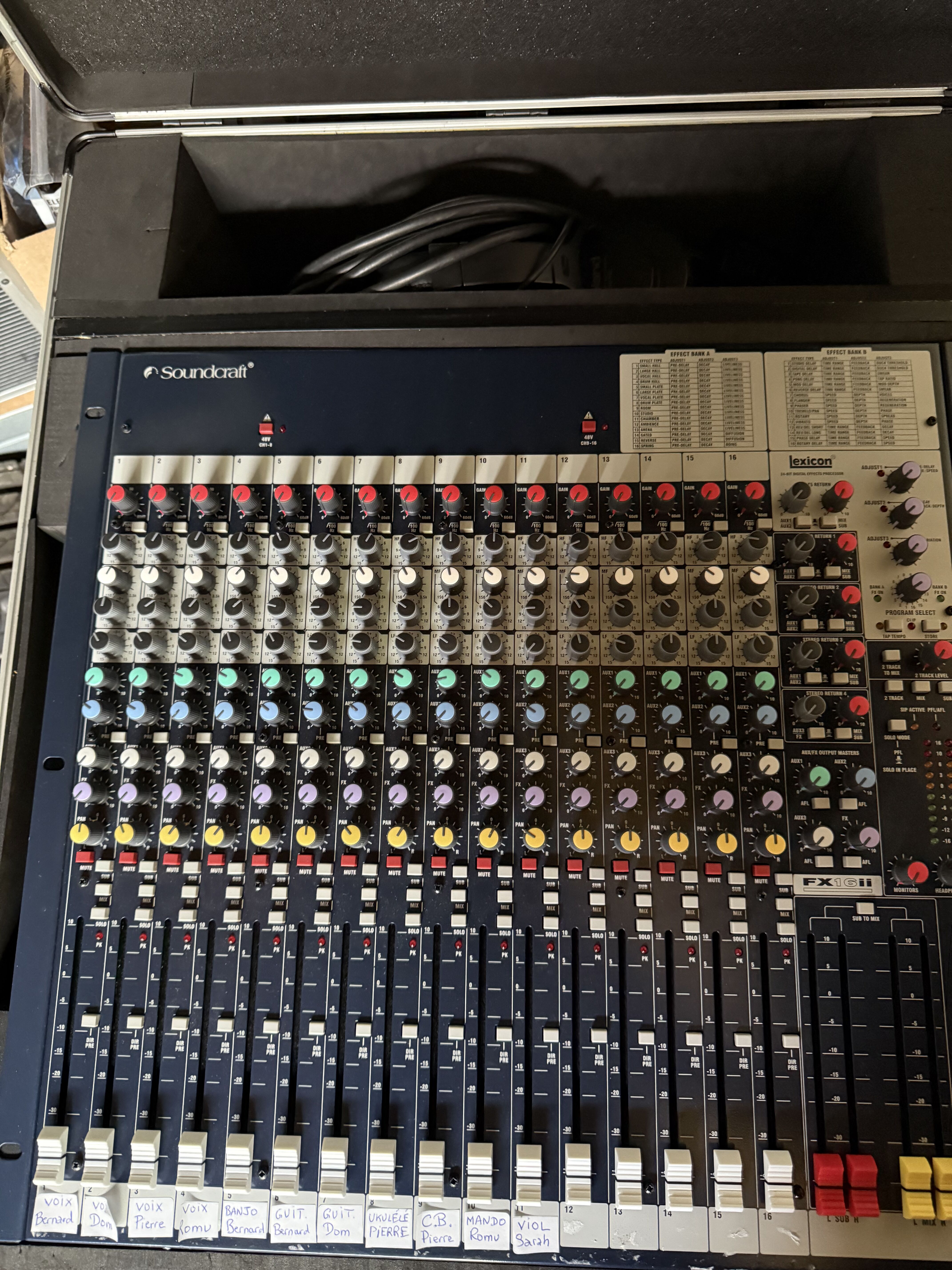 Vends table de mixage Soundcraft FX II