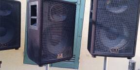 Système son Sr technology avec caisson bass actif 500 w rms + 2 enceintes 350w rms+ câbles son + pieds