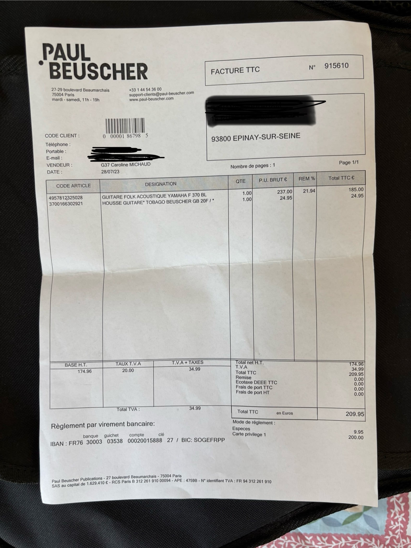 Guitare Folk Acoustique Yamaha NEUVE