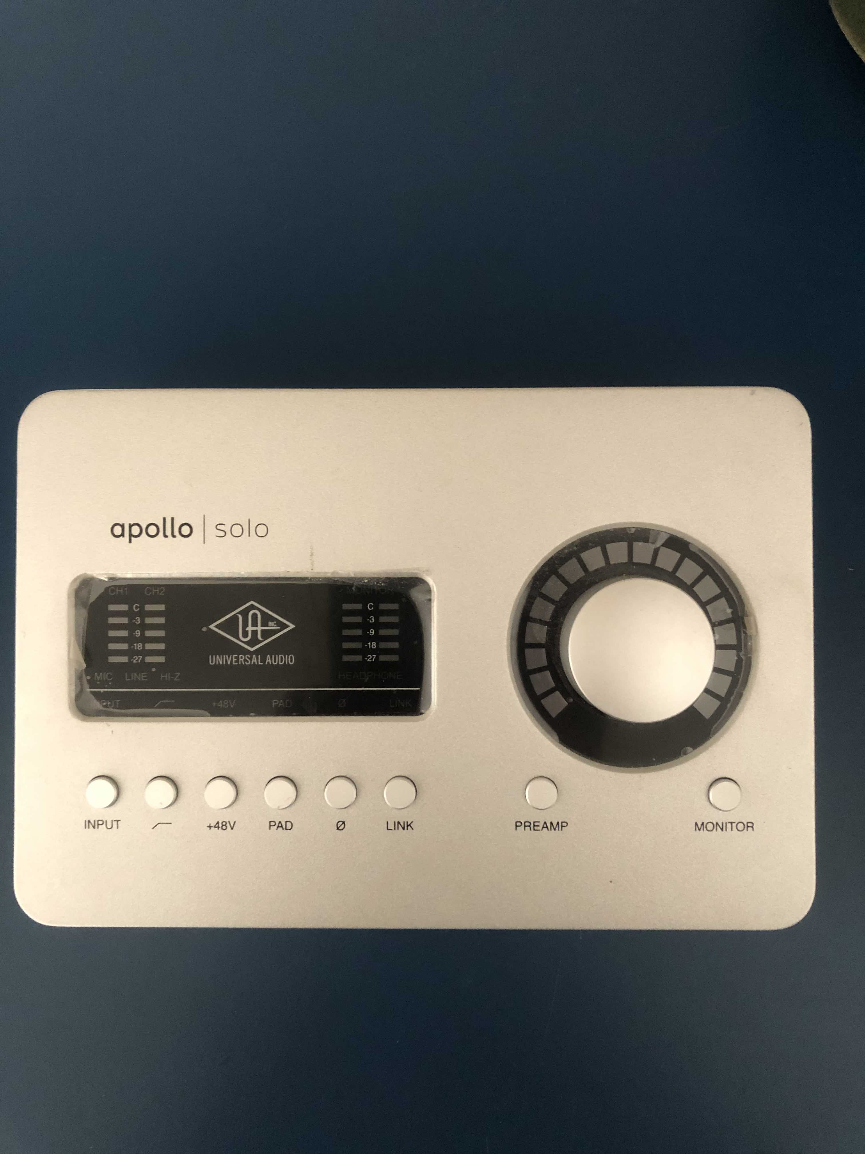 Universal Audio Apollo Solo + plugs in UAD– Excellent état – 350 €