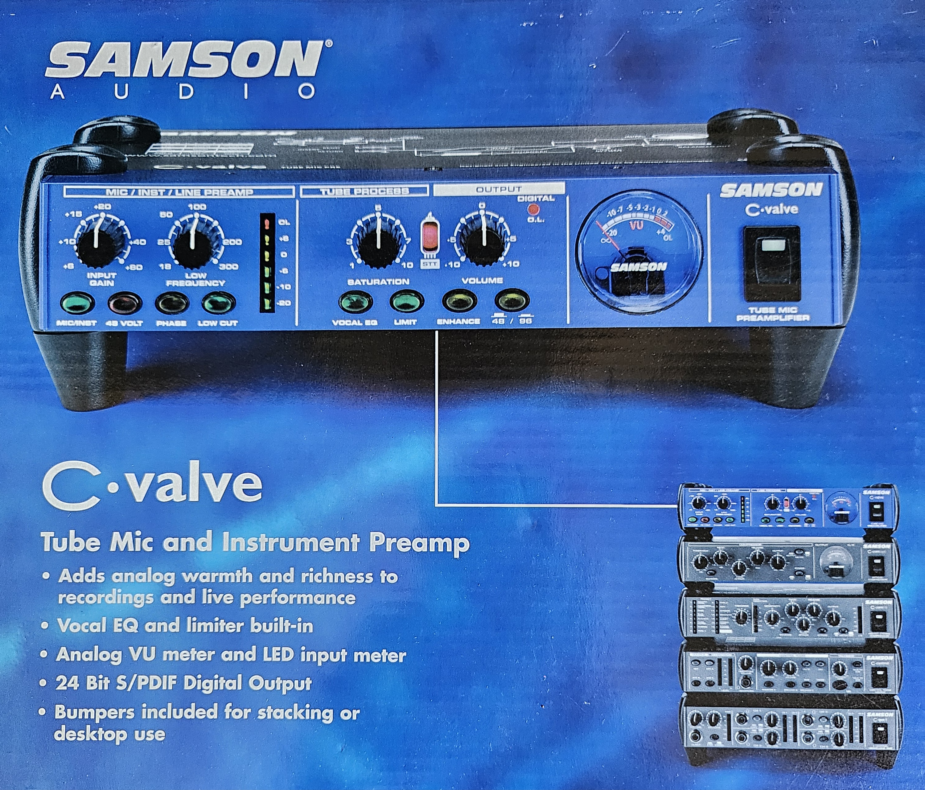 Vends préam­pli à lampe SAMSON C.VALVE 
