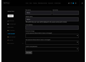 My Account - Initial Audio
