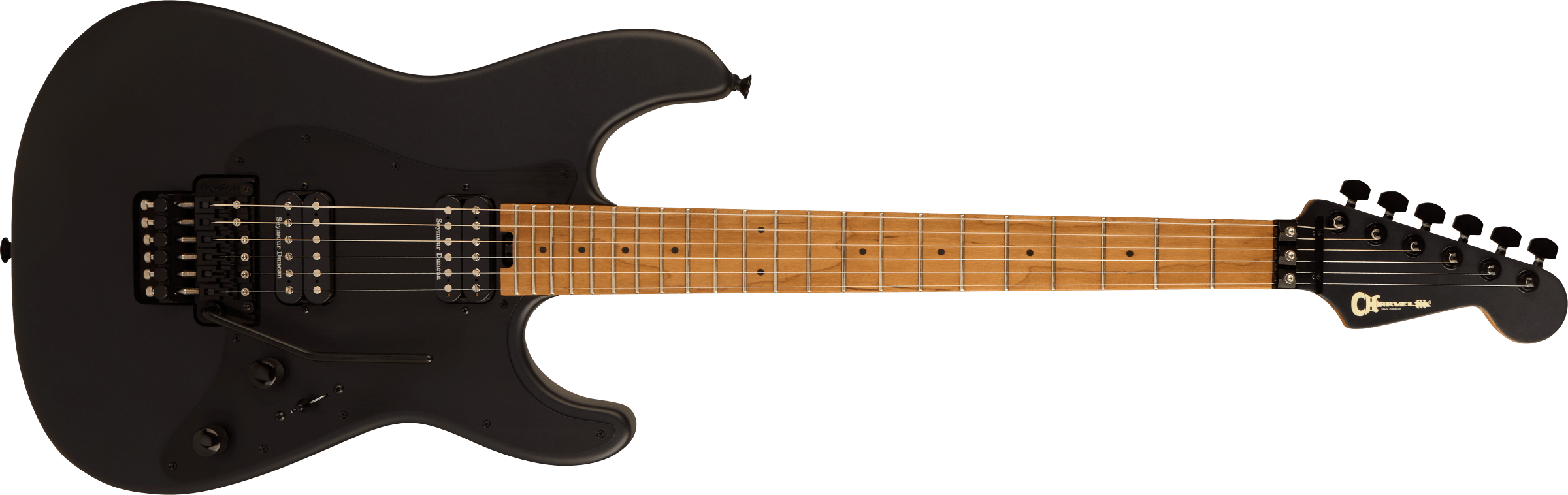 Charvel Pro-Mod Plus So-Cal Style 1 HH FR CM : Pro-Mod Plus So-Cal Style 1 HH FR CMBLACK