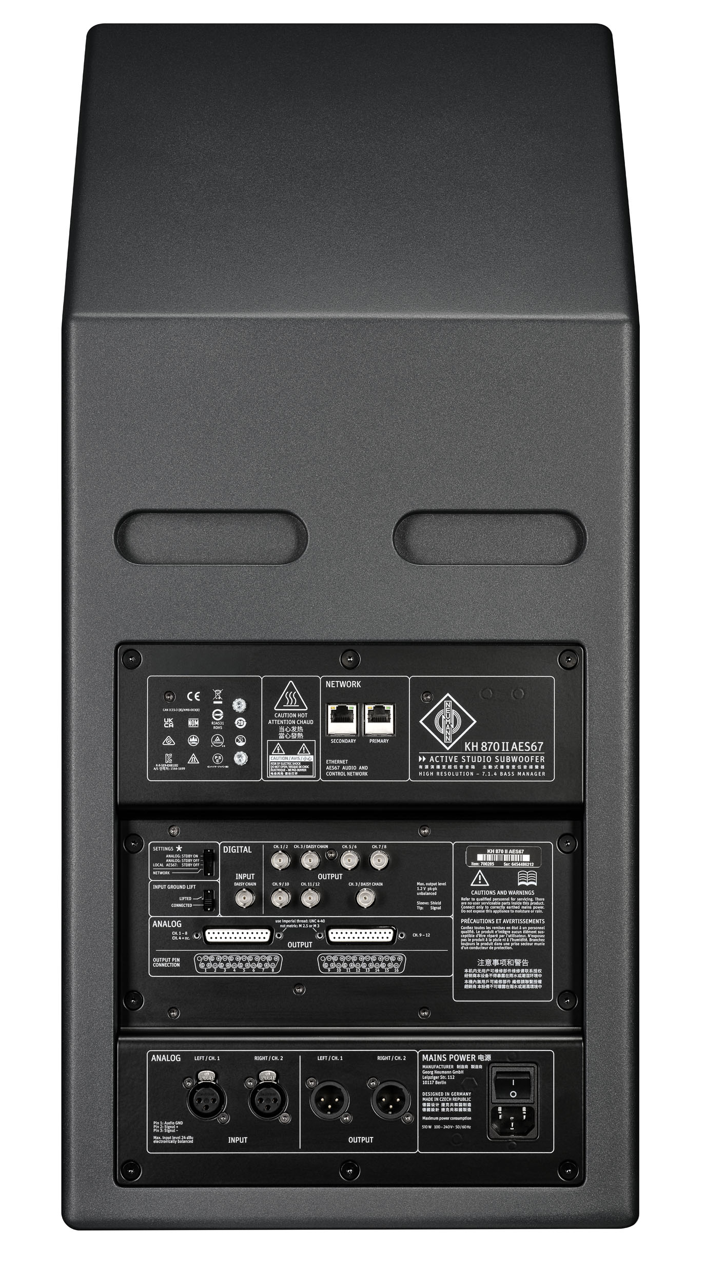 KH-870II AES67 back Neumann-Studio-Subwoofer OR