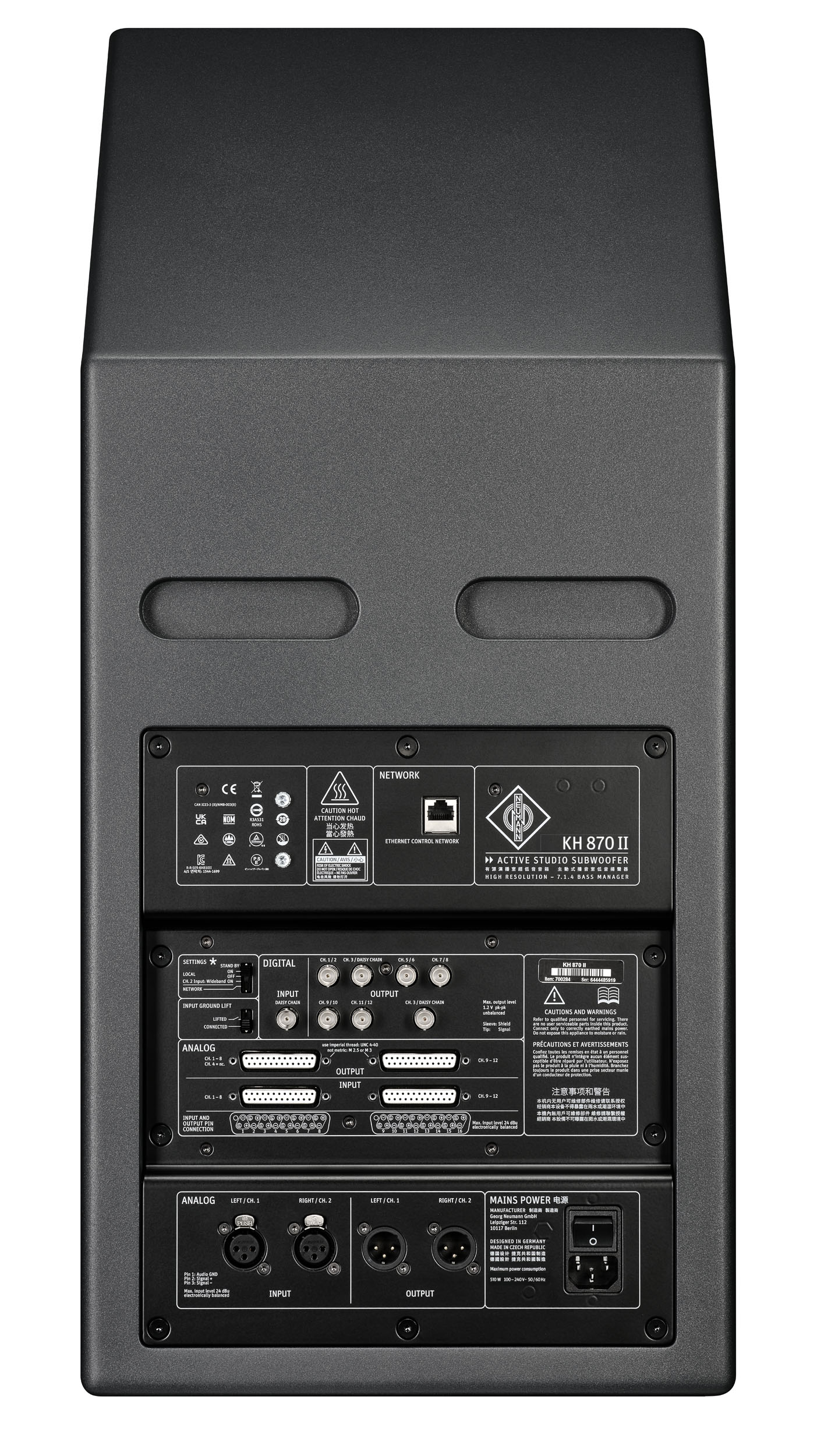 KH-870II Back Neumann-Studio-Subwoofer OR