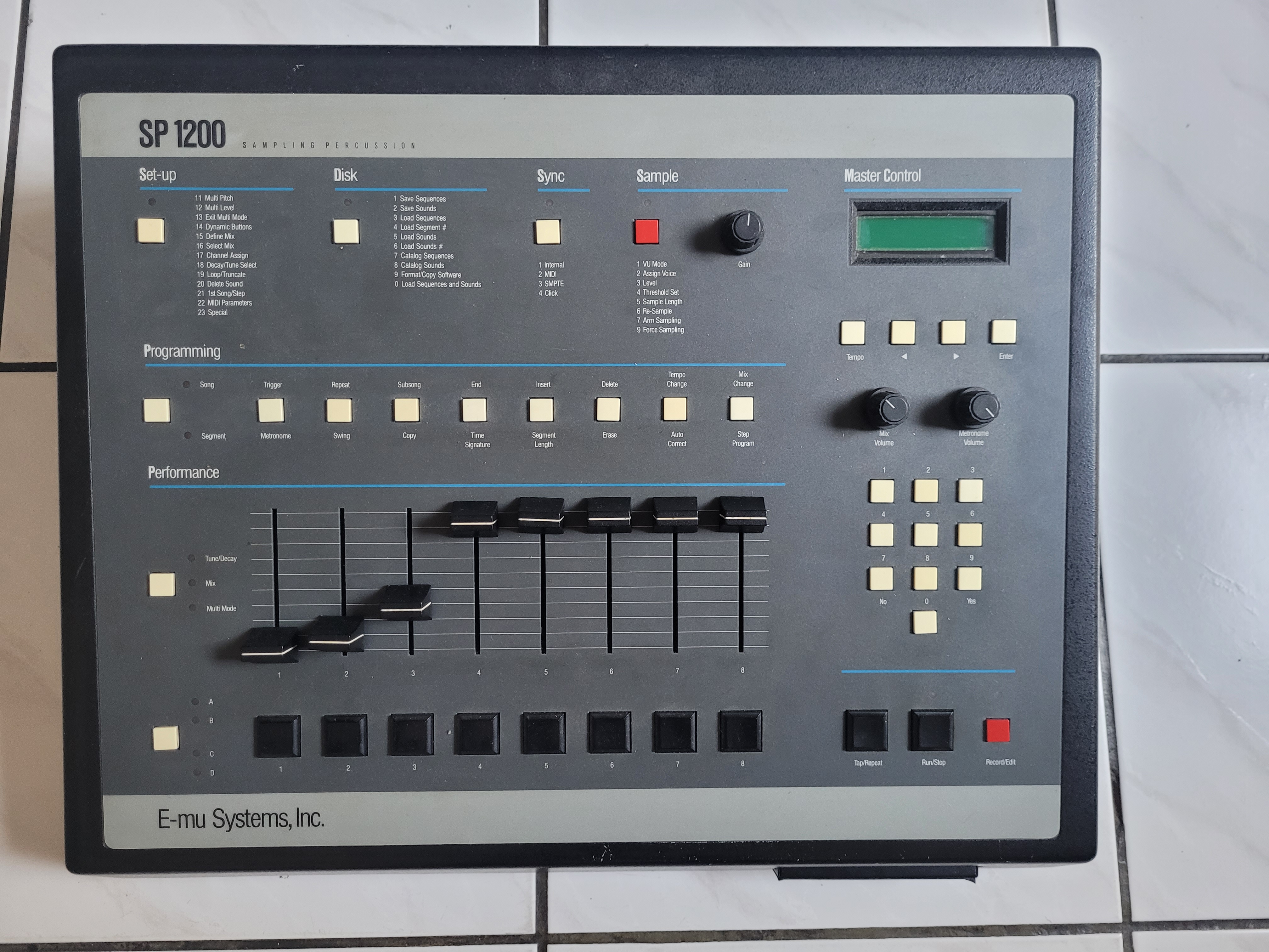 SP1200 O.G. lecteur SD