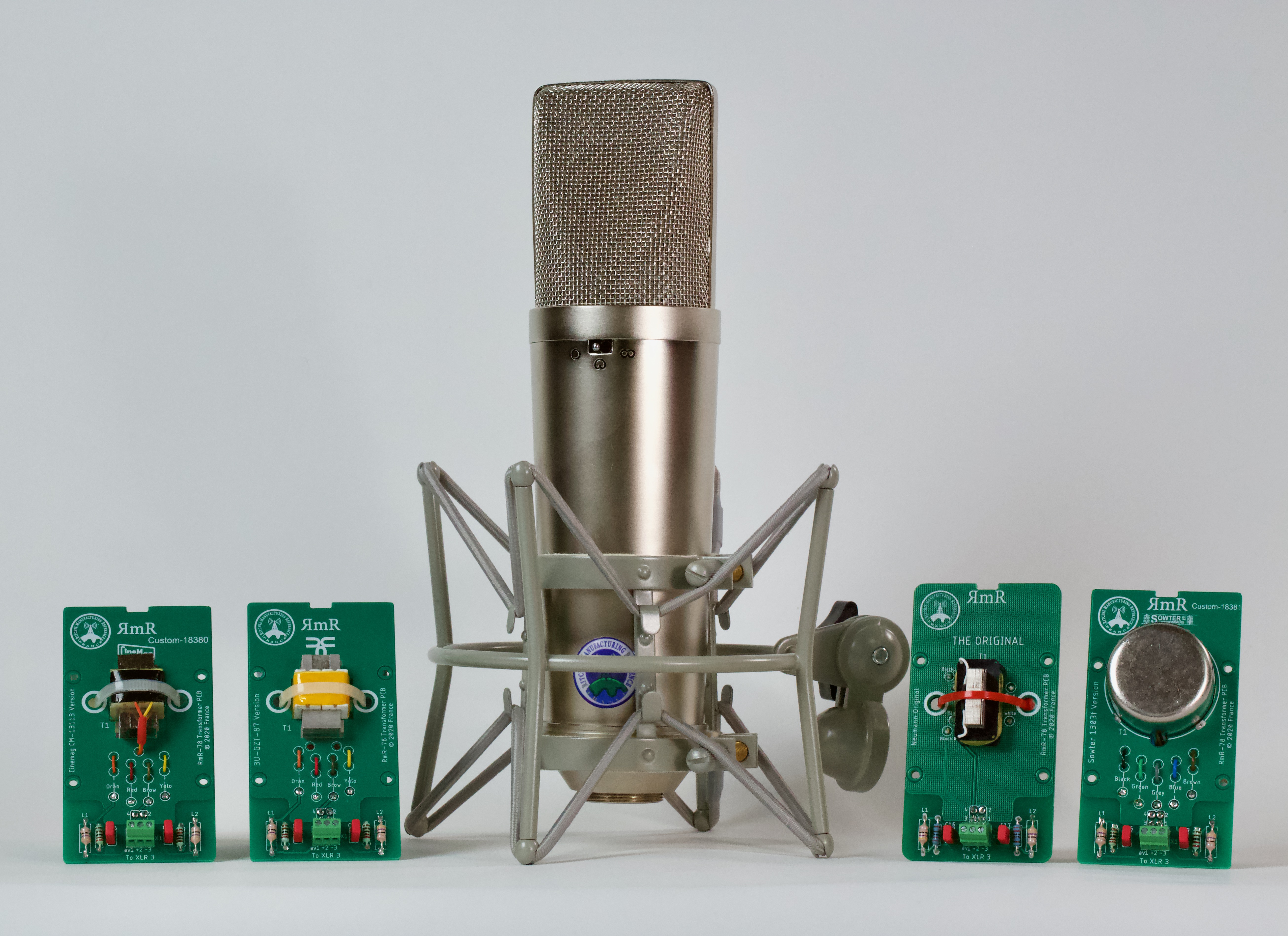 Clone Français de Neumann U87 (Vintage) avec différents transformateurs de sortie