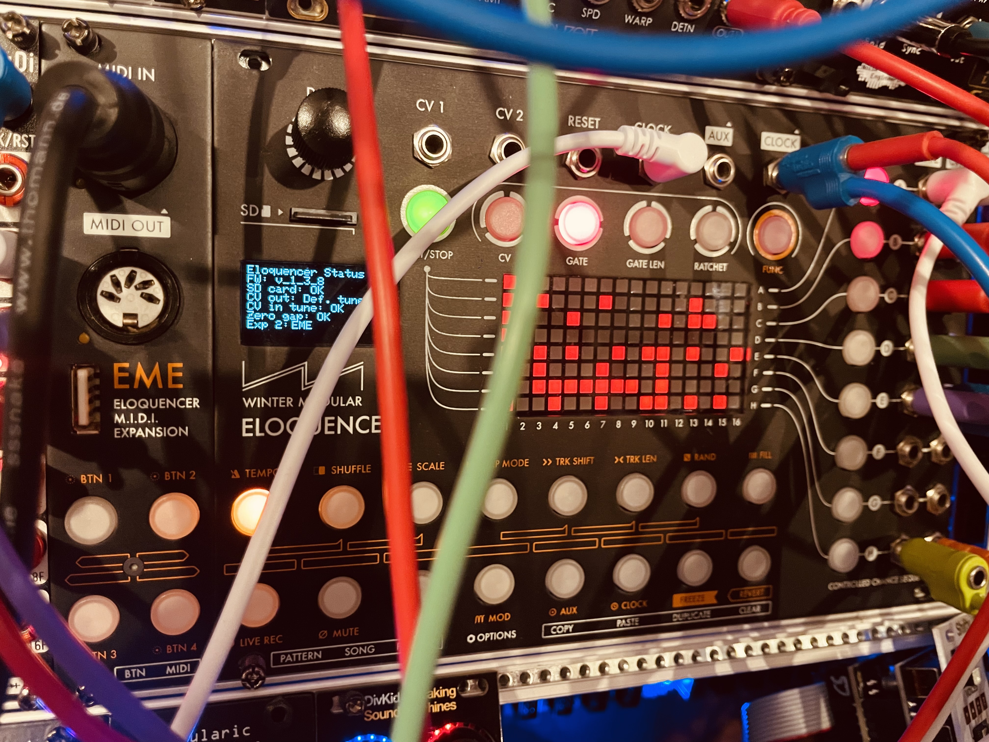 Winter Modular Eloquencer + EME expander 