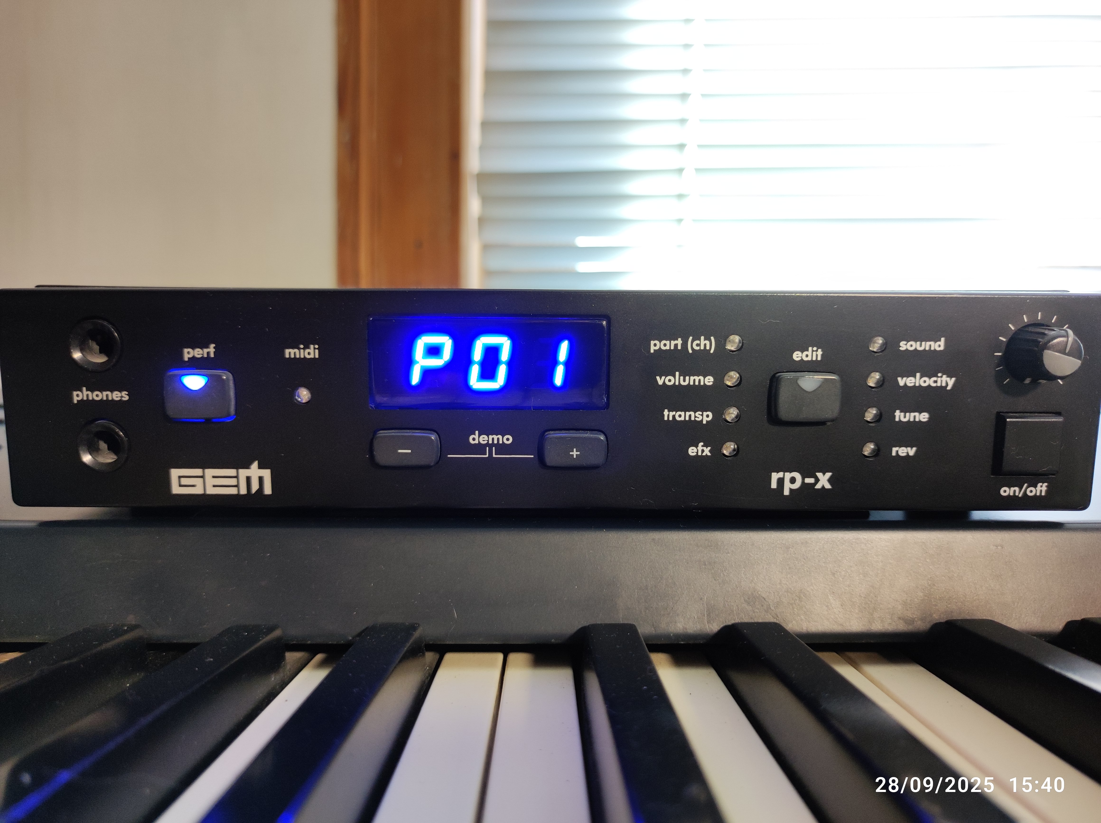 Vends module piano GEM RP-X de 2011.