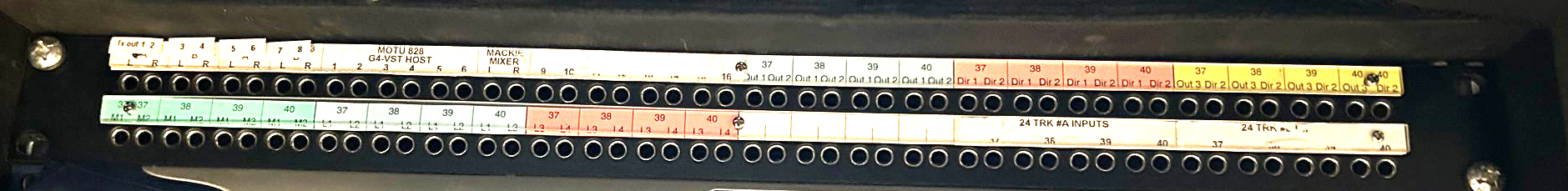 barre de patch pour euphonix cs 2000