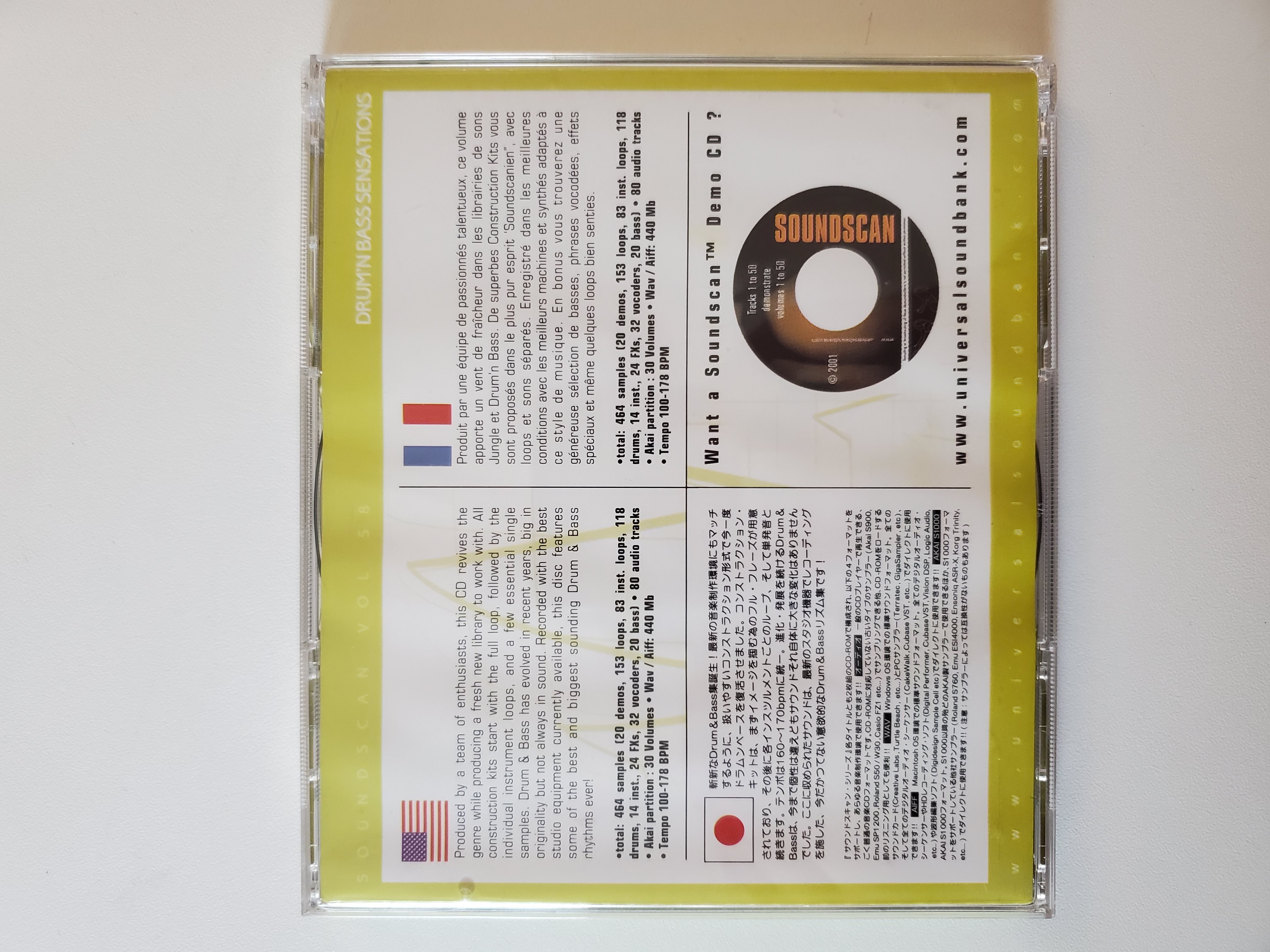 Soundscan 58-DRUM'N BASS SENSATION + CD DÉMO (22047)