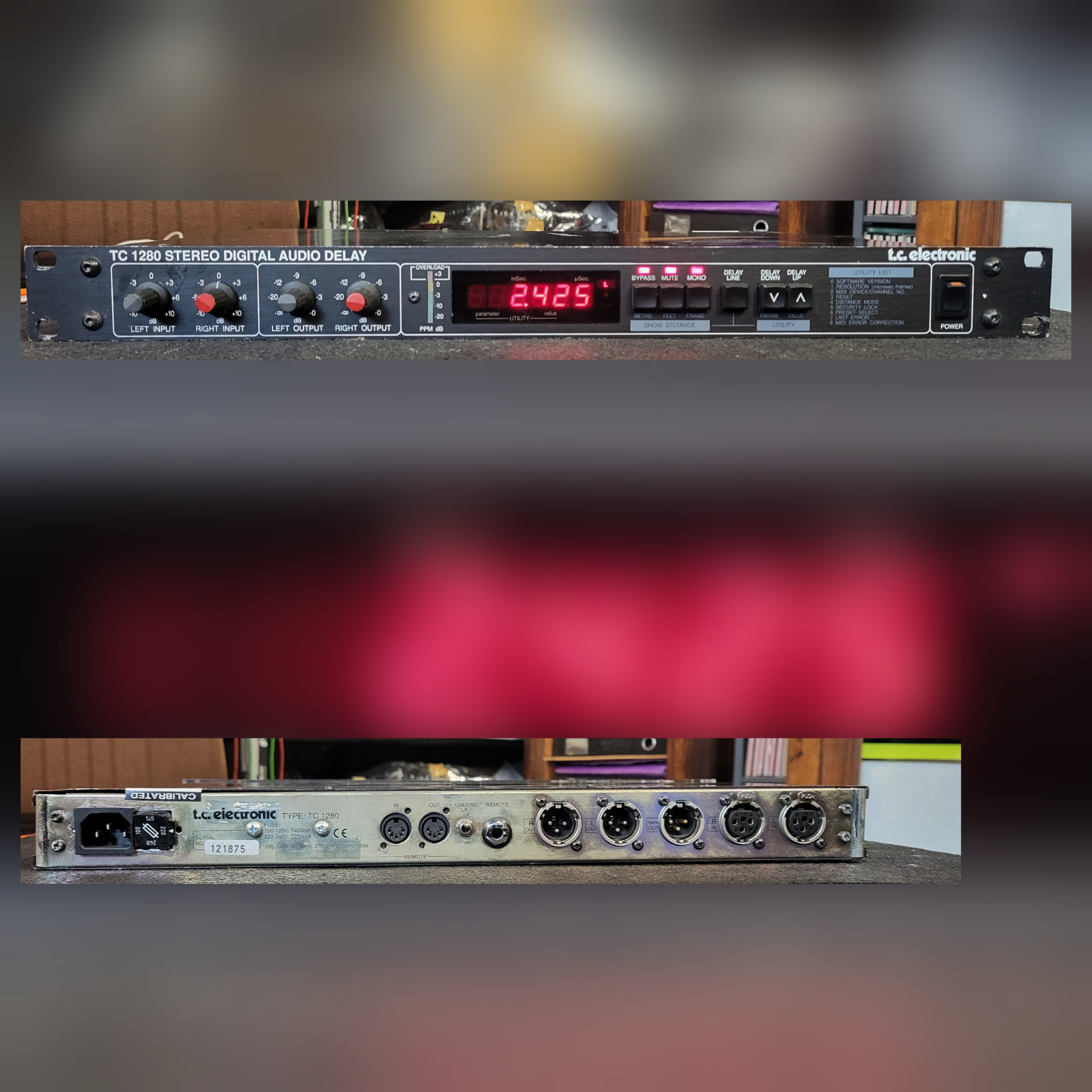 vends delai TC ELECTRONIC TC 1280