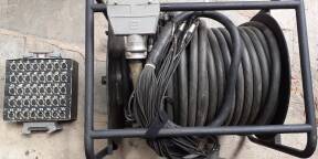 Multipaires Eurocable 24 in / 50m + boitier 32/8 + Enrouleur pro