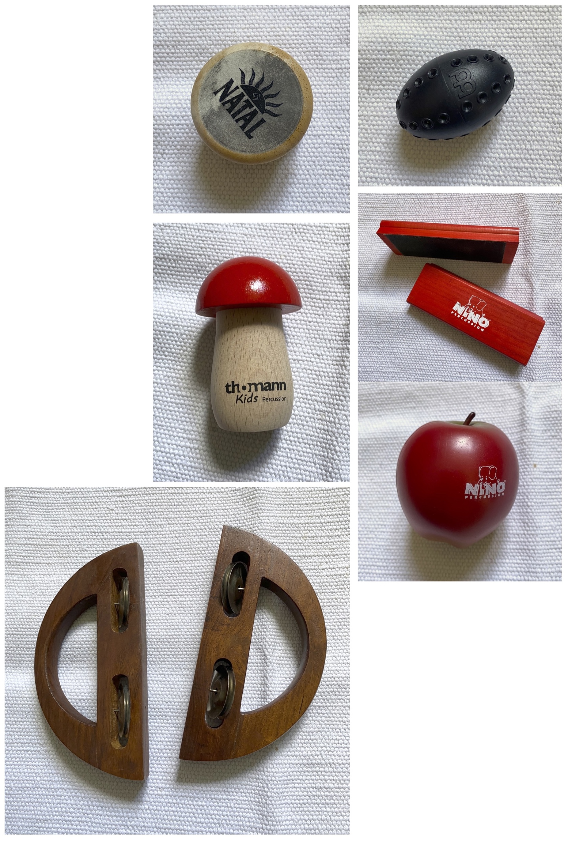 Vends lot de 6 percussions à 5 €/pièce ou 25 € pour tout