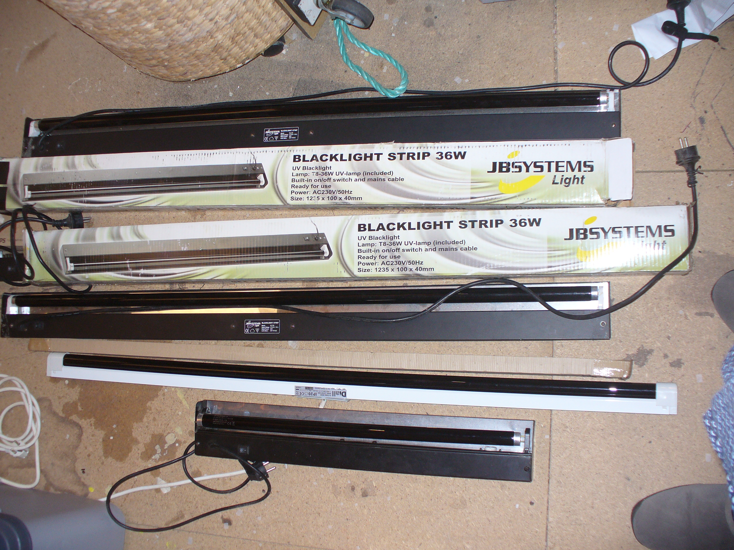 Rampes lumières Noires JB System 36 W 