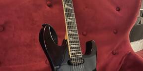 Guitare Jackson Dinky DK1 USA (mid late 90's) Floyd rose hss finition rare trans black purple