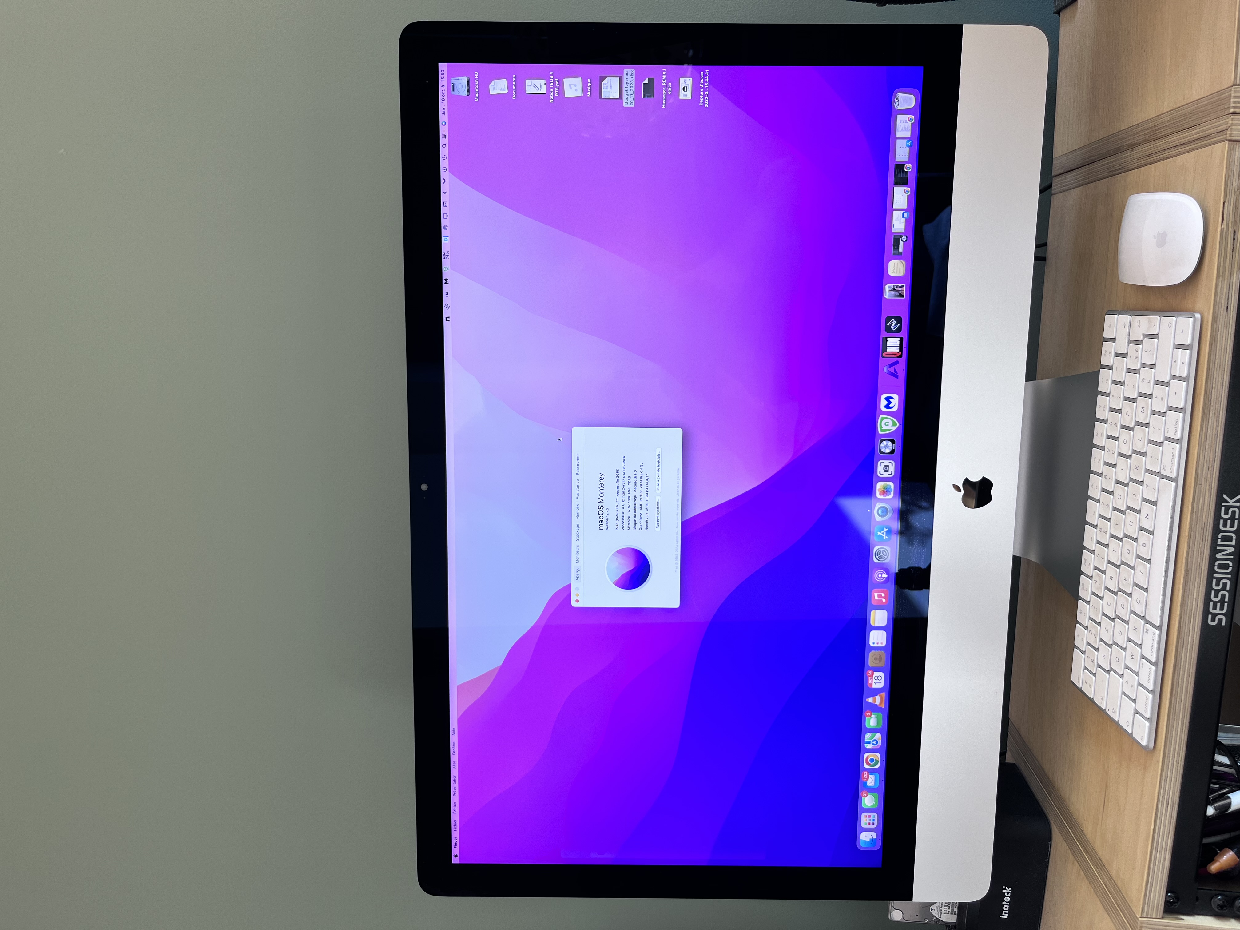 iMac 27” 5K • i7/32 Go • 3,12 To • Clavier + Souris Apple