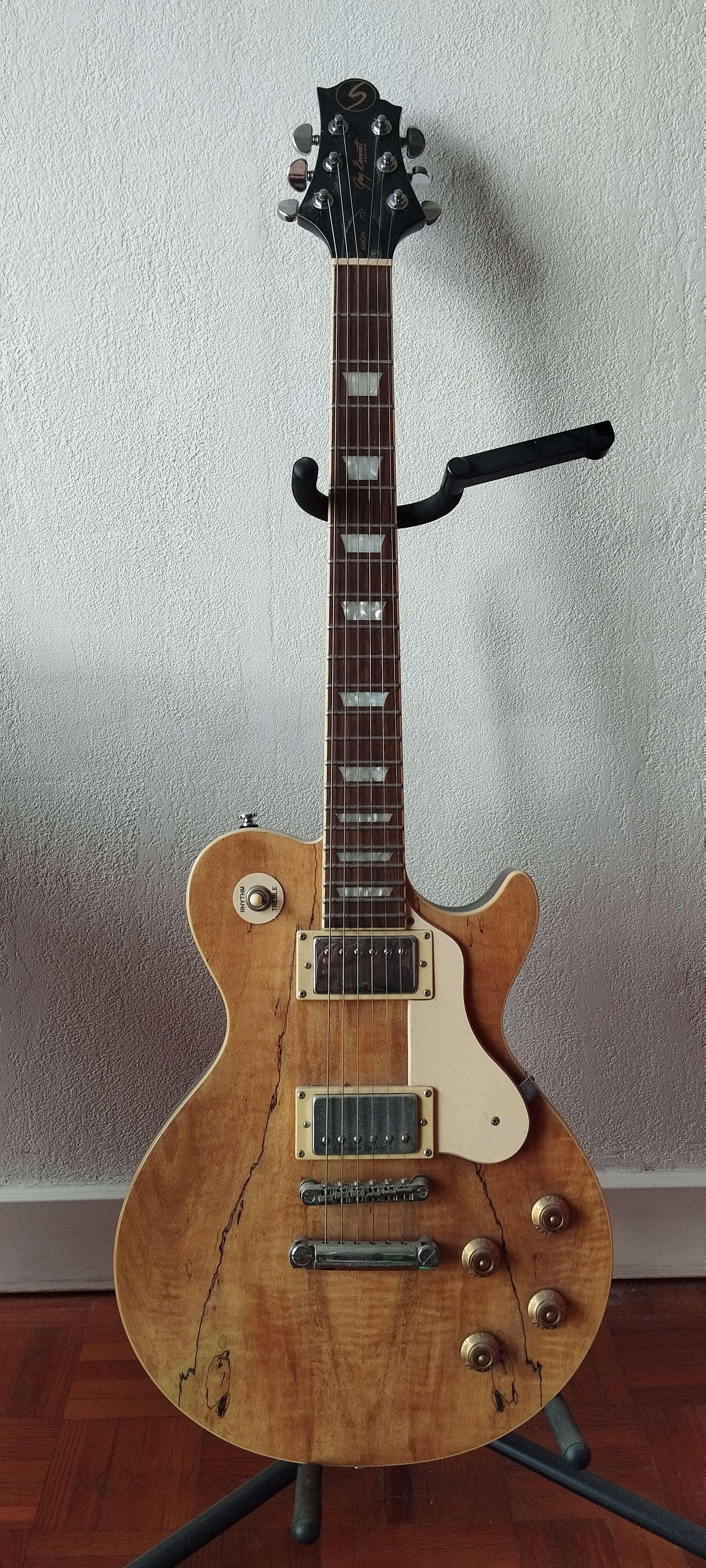 guitare électrique greg bennett veudue avec etuit et stand