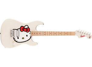 Hello Kitty White Stratocaster