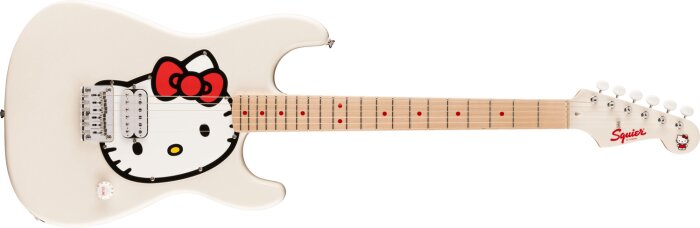 Squier Hello Kitty White Stratocaster (2025) : Hello Kitty White Stratocaster Squier Hello Kitty White Stratocaster (2025) : Hello Kitty White Stratocaster