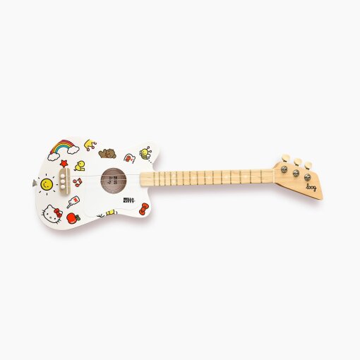 Loog Guitars hello kitty x loog mini acoustic : hello kitty x loog mini acousticWhite Loog Guitars hello kitty x loog mini acoustic : hello kitty x loog mini acousticWhite