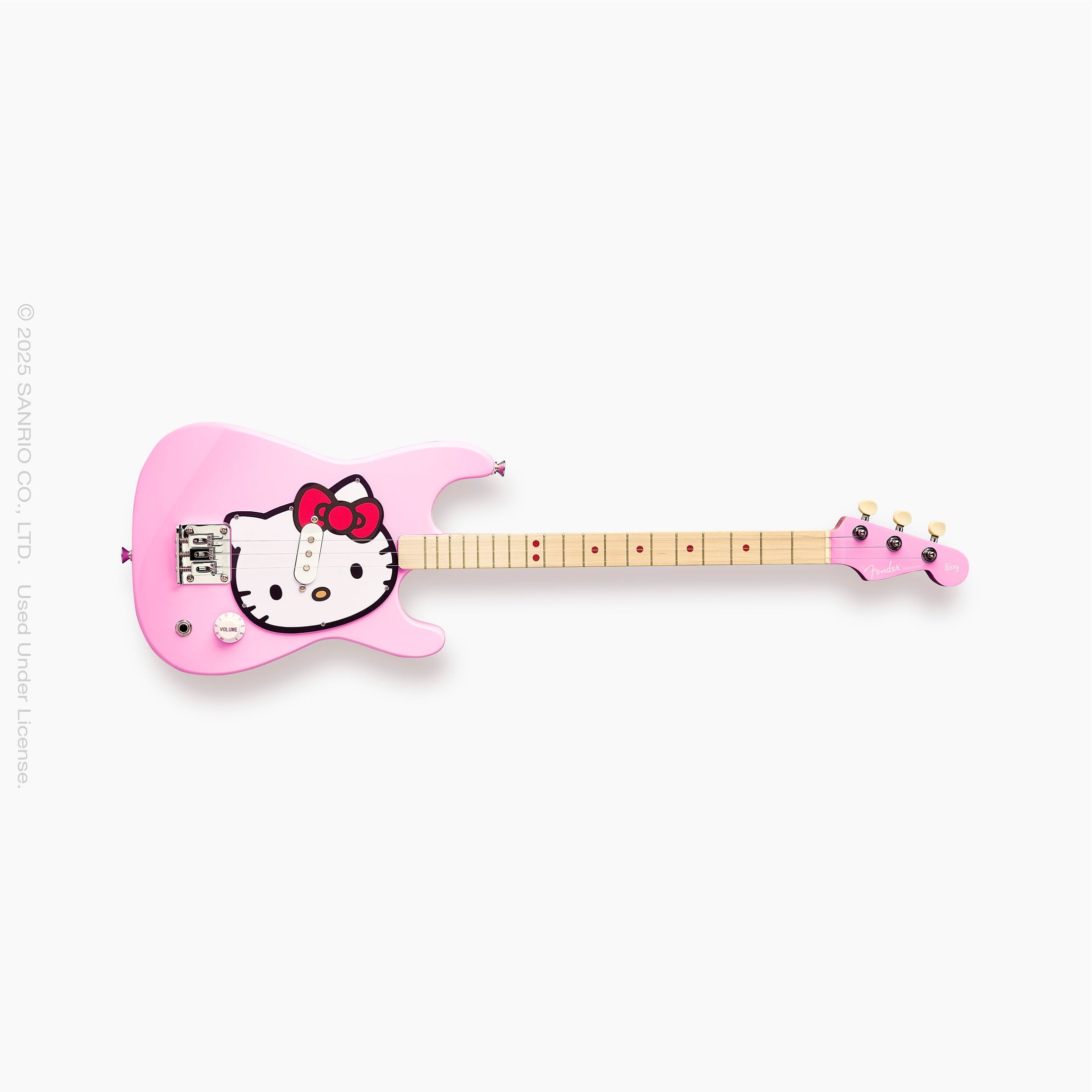Loog Guitars fender x loog hello kitty Stratocaster : fender x loog hello kitty stratocasterPINK