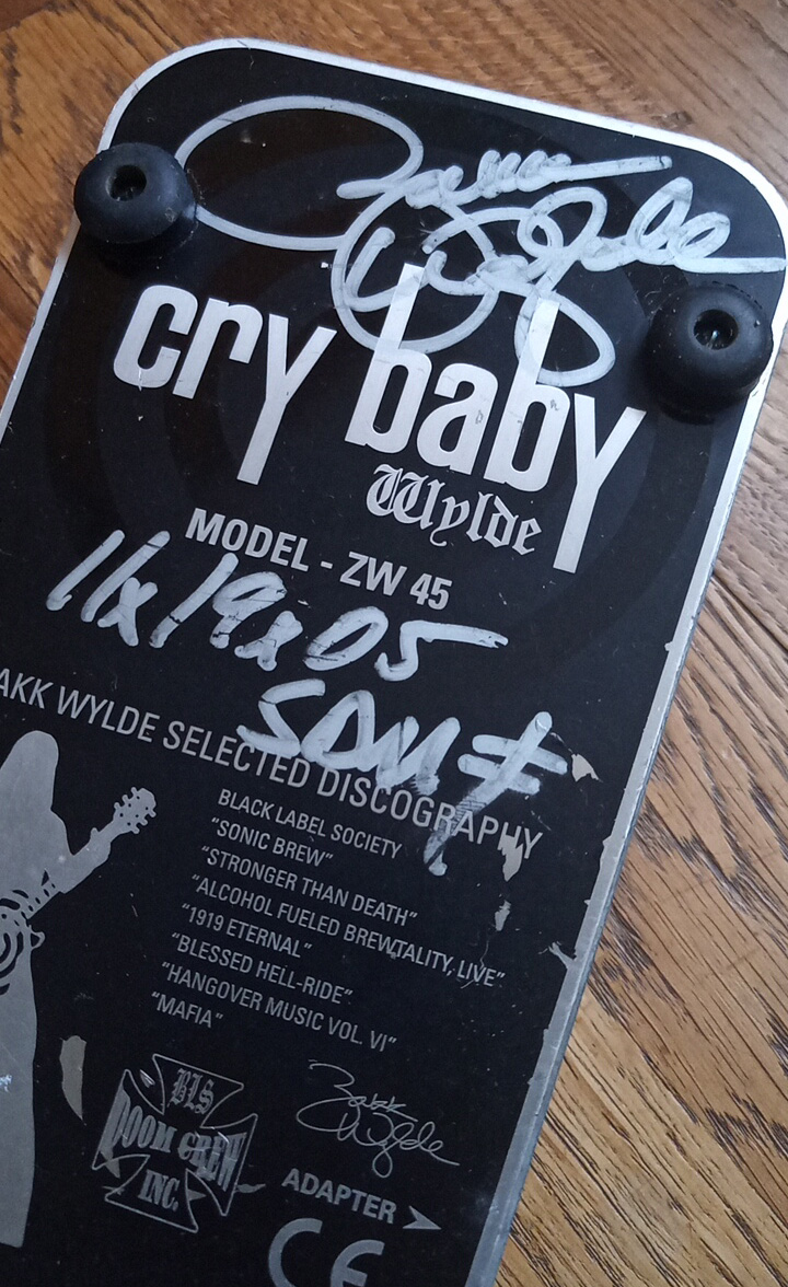 Wah Dunlop ZW45 Zakk Wylde Wah SIGNEE - édition limitée