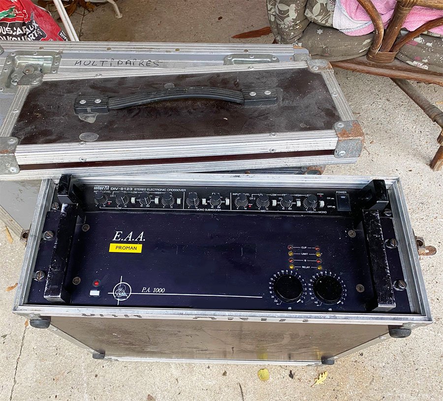 Amplificateur E2A EAA PA 1000 2x1250W + Filtre Actif InterM DIV 9123 Fonctionnel