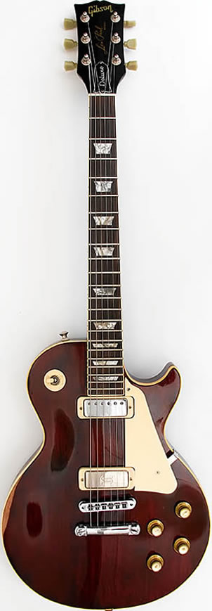 Vend Gibson Les Paul Deluxe Winered de 1975