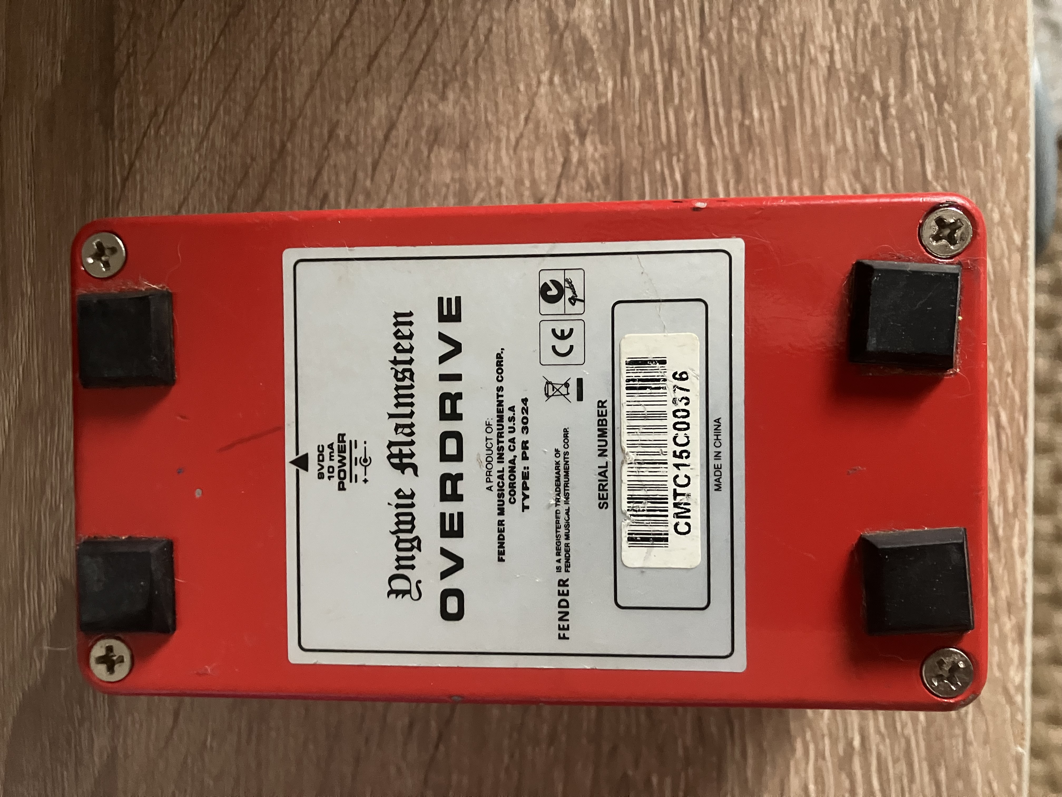 Fender Malmsteen Overdrive Pedal (22347)