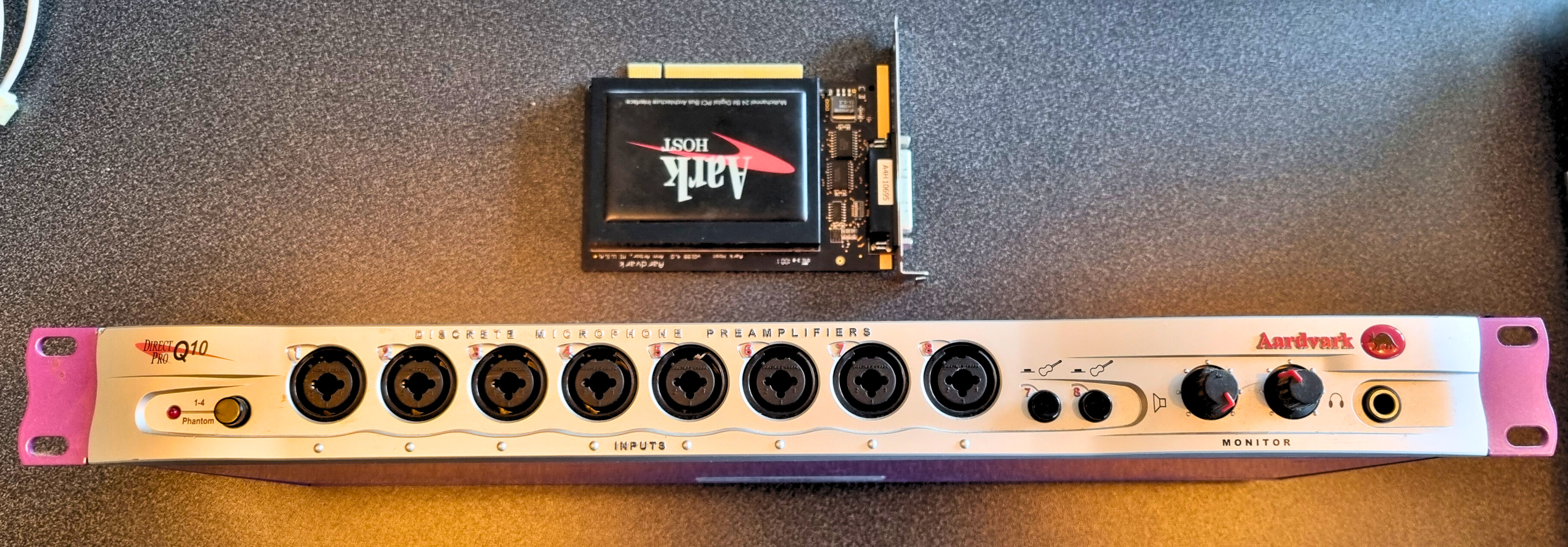 Aardvark Direct Pro Q10 – Interface audio + carte PCI – bon état