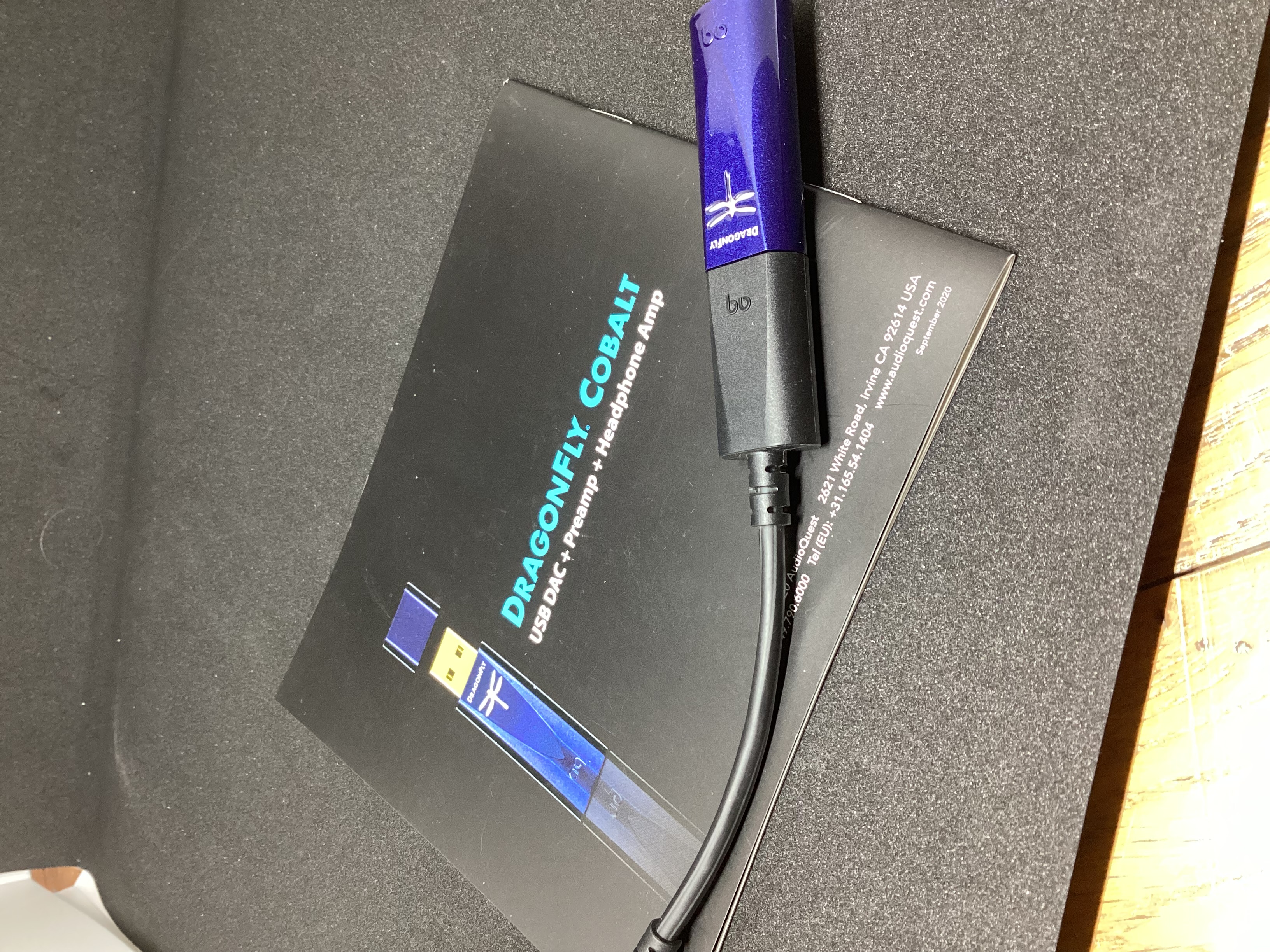 Vends DAC DragonFly Cobalt avec adaptateur USBC