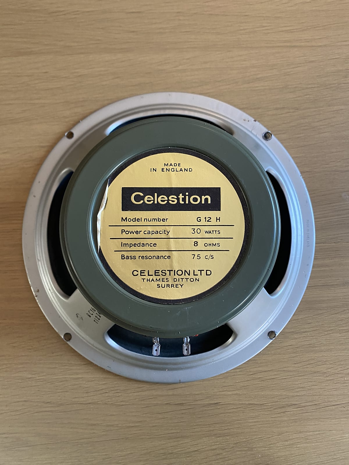 celestion pre rola pulsonic G12H
