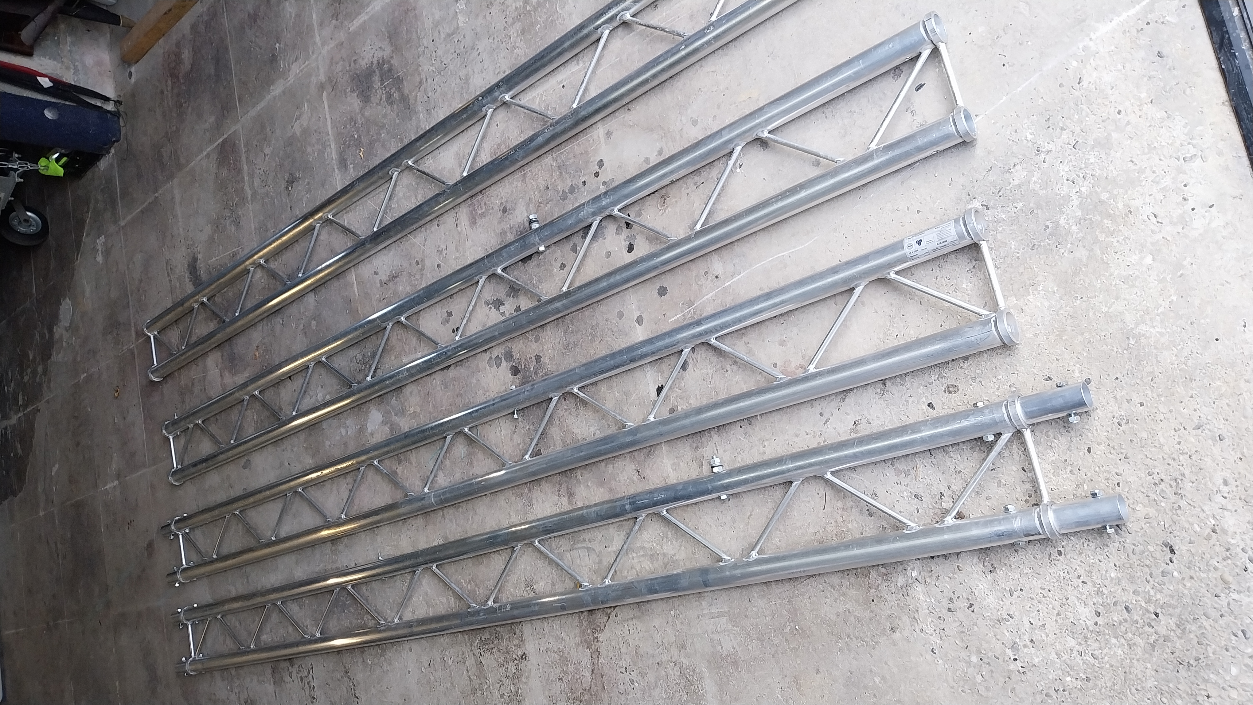 12 m linéaire de structure alu type duo 