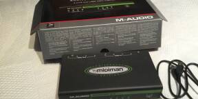 Vends interface MIDI M-Audio USB 4 entrées 4 sorties