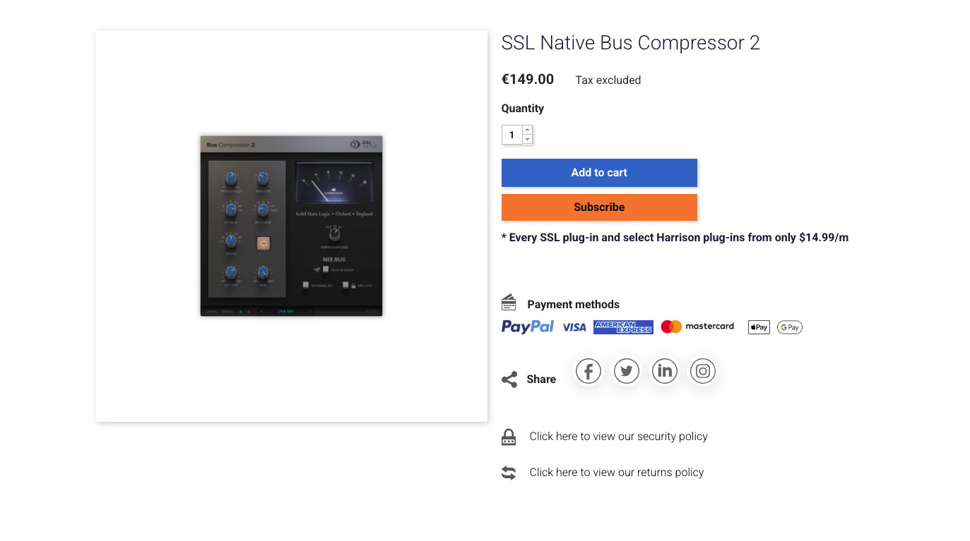 Vends Bus compressor 2 SSL