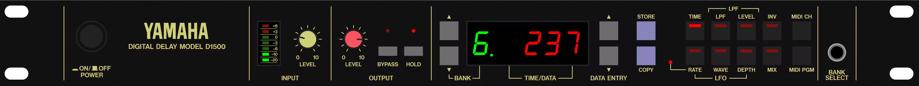 Yamaha D1500. vintage digital delay.
