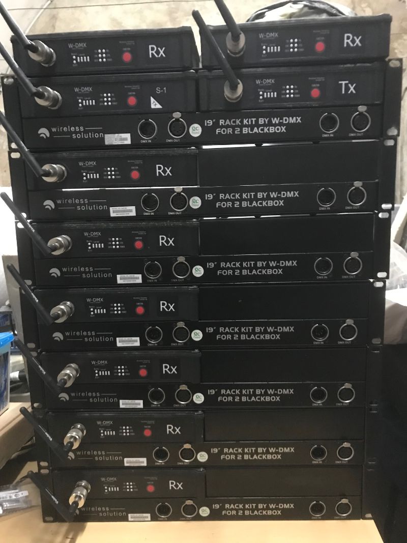 KIT de transmission sans fil (Black Box) 1024 circuits DMX 512 WIRELESS SOLUTION WI-DMX