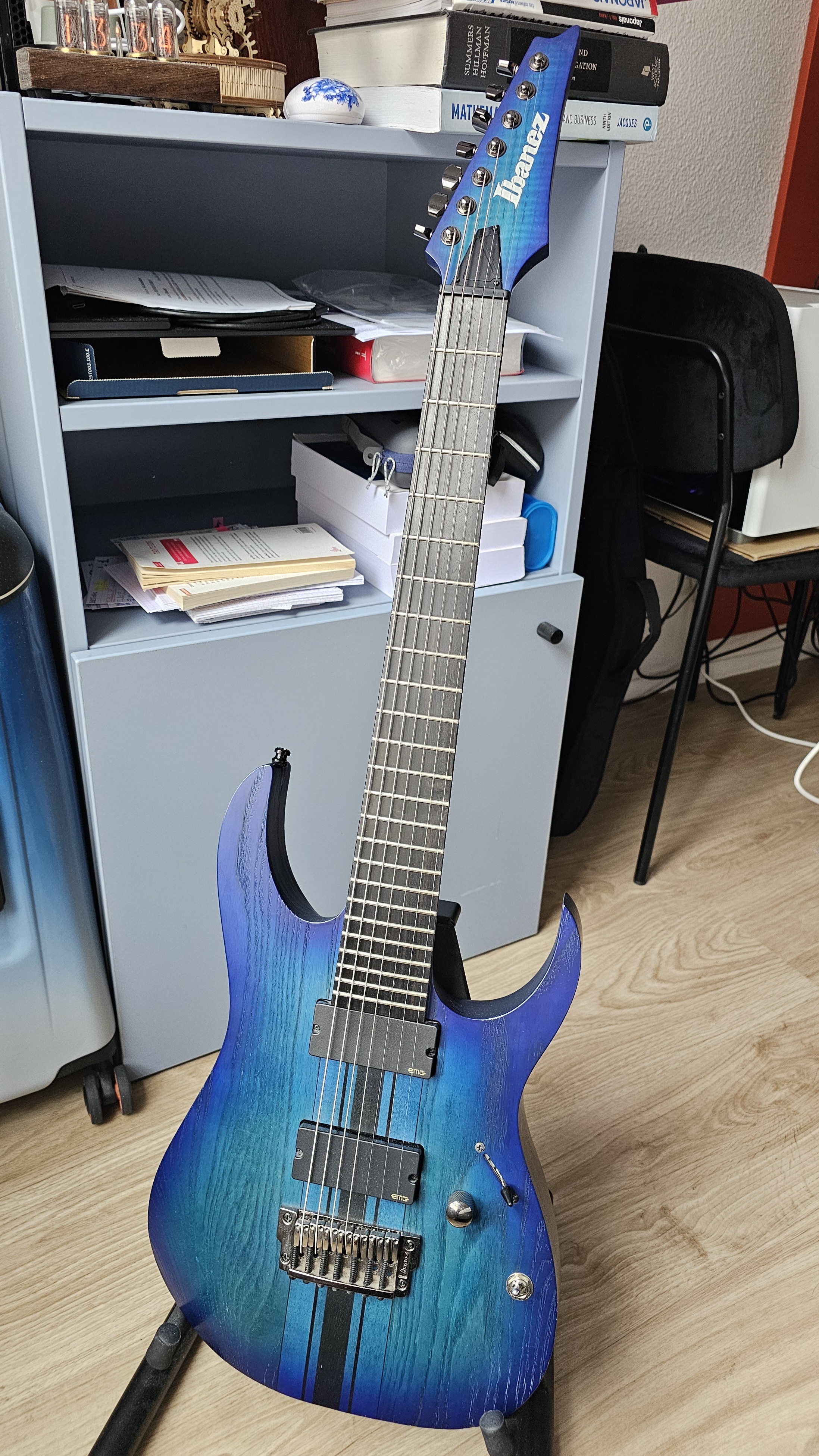 Vends Guitare 7 cordes Ibanez RGIT27FE-SBF Iron Label Sapphire - Paris/Bretagne