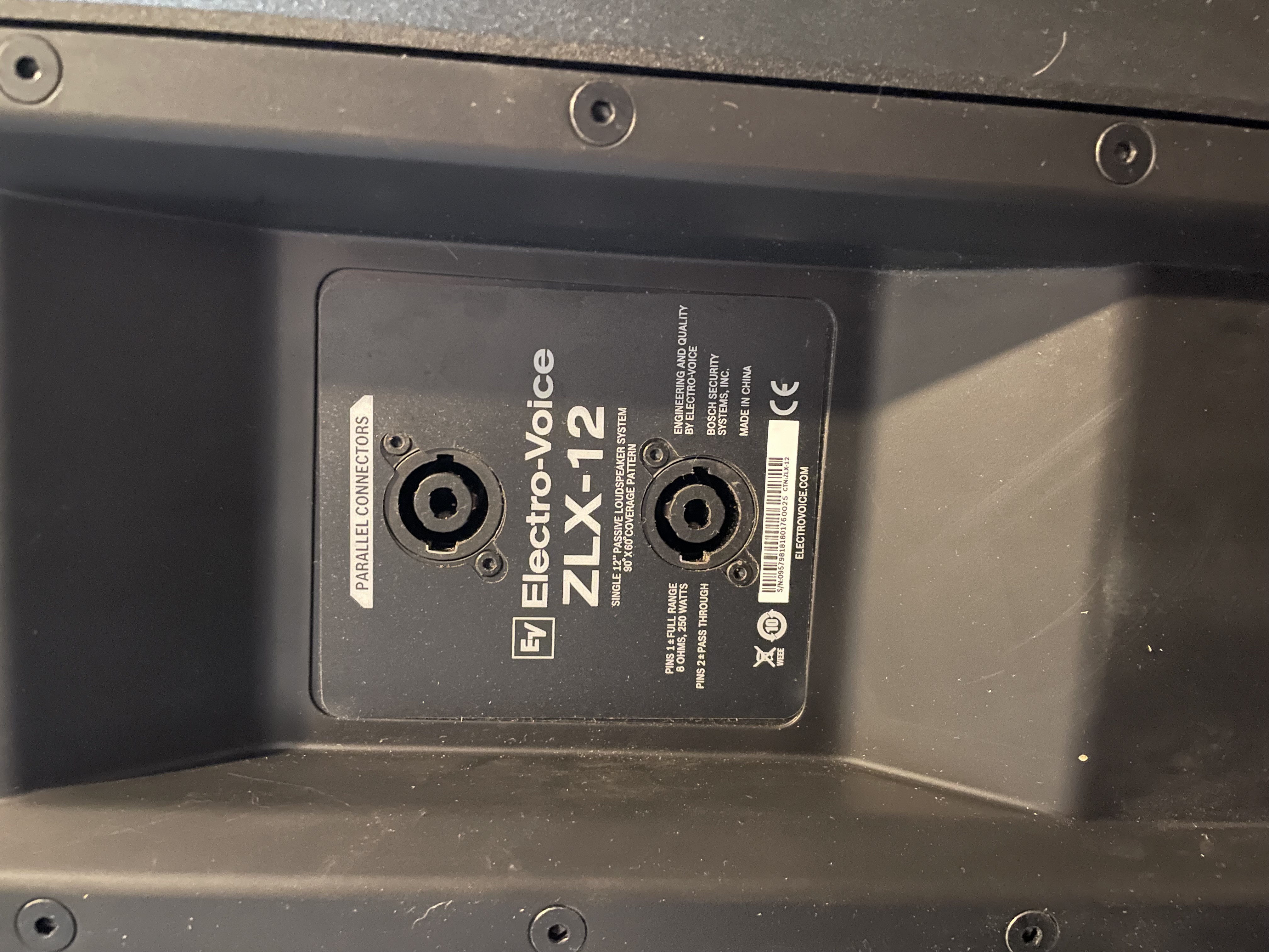 Paire de retour électrovoice en 12 pouce