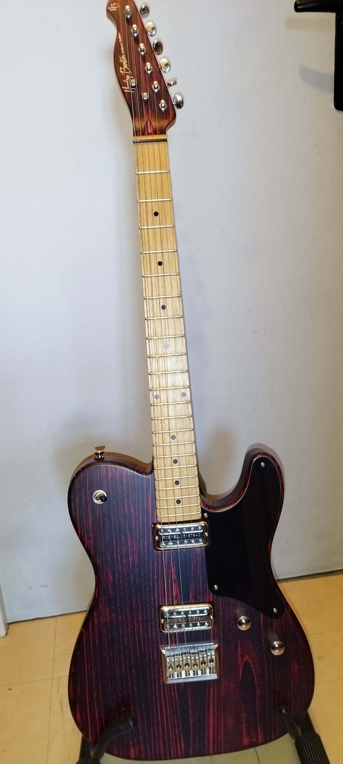 Vends guitare électrique Harley Benton TE-90FLT Red Blast