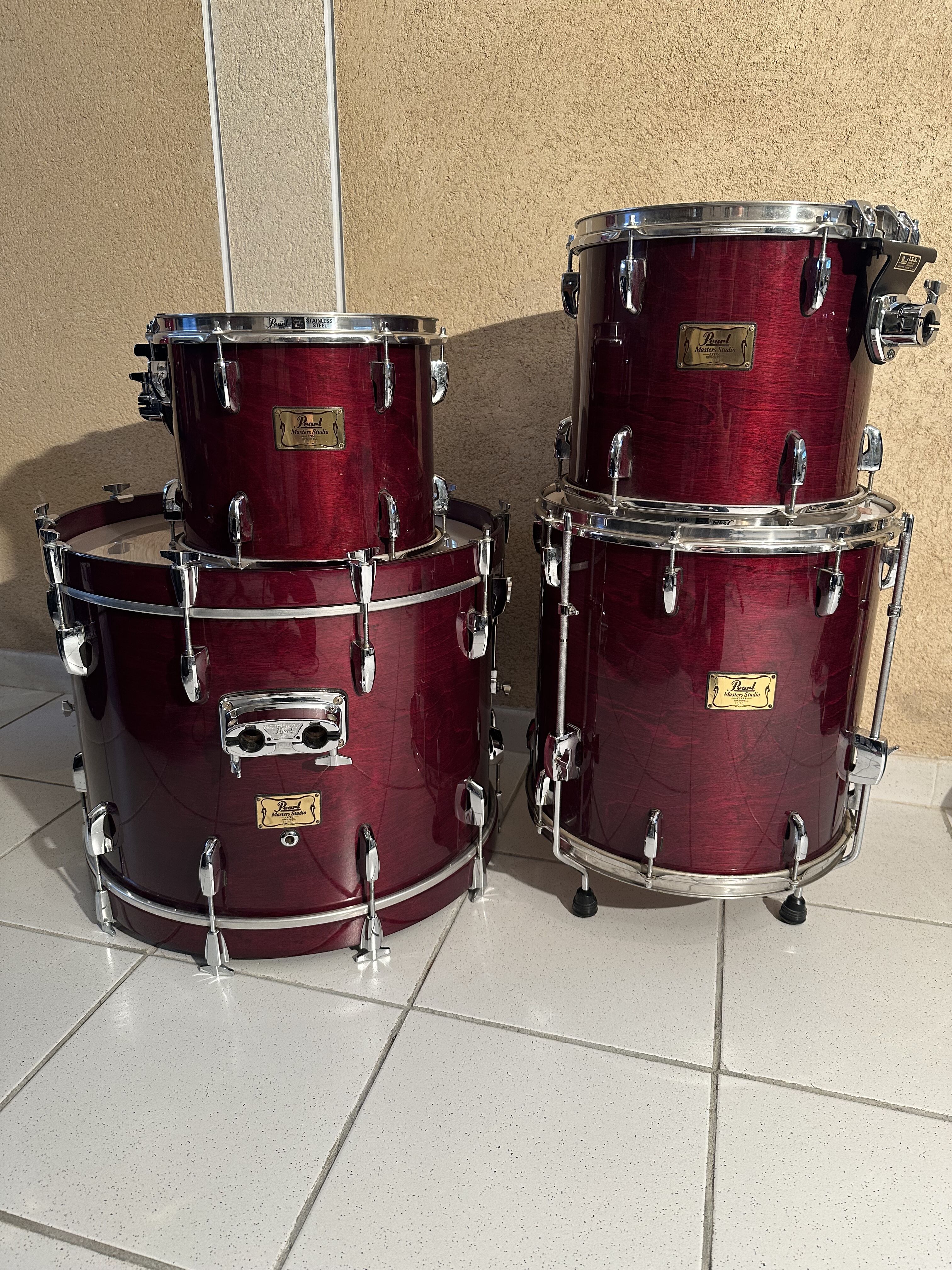 Vends 4 fûts Pearl Master Studio Extra 